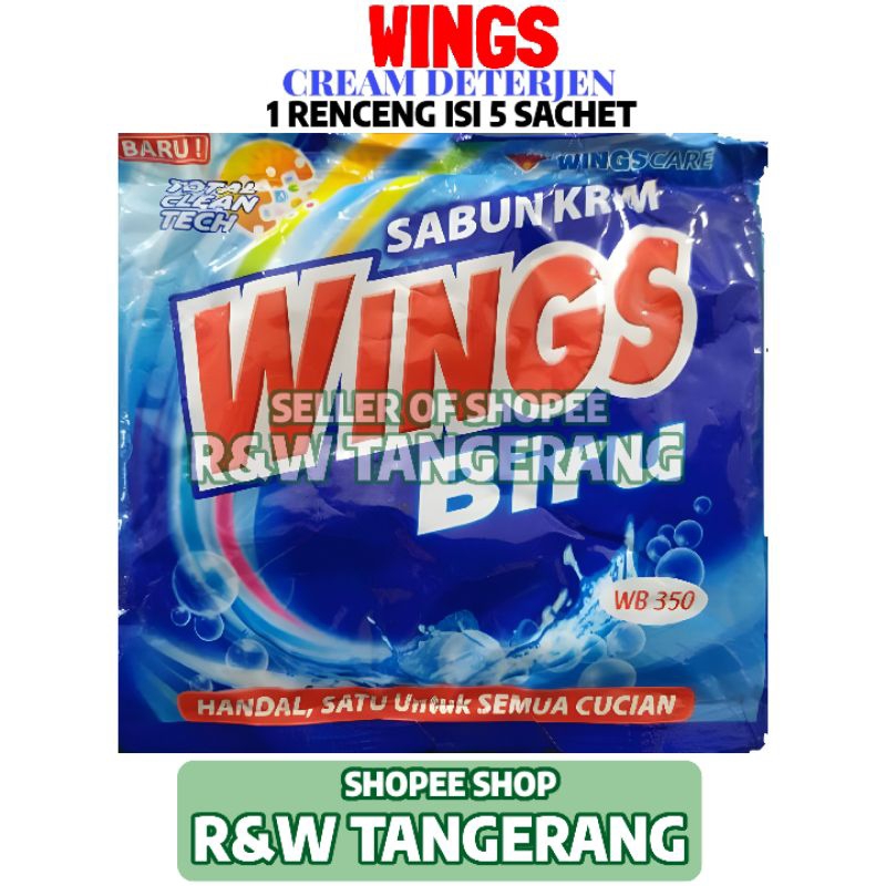 Sabun Colek Wings Biru 67 Gram 1 Renceng Isi 5 Sachet
