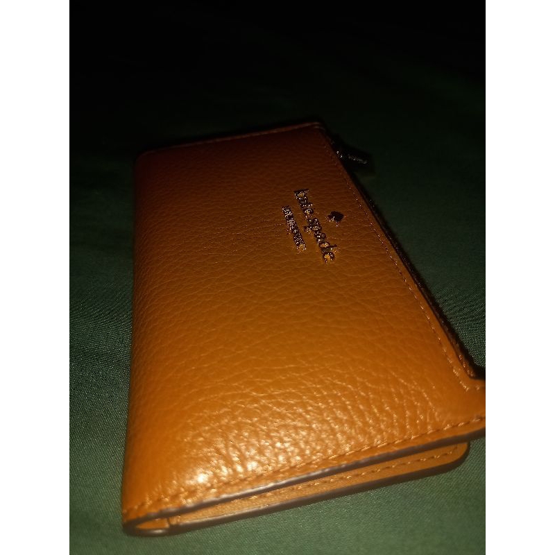 Dompet kate spade leila small bilfold brown preloved