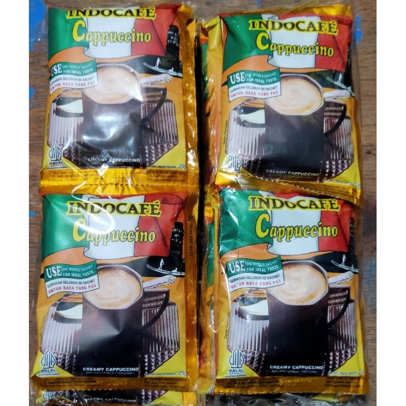 

capucino Indocafe cappuccino renceng isi 10 pcs