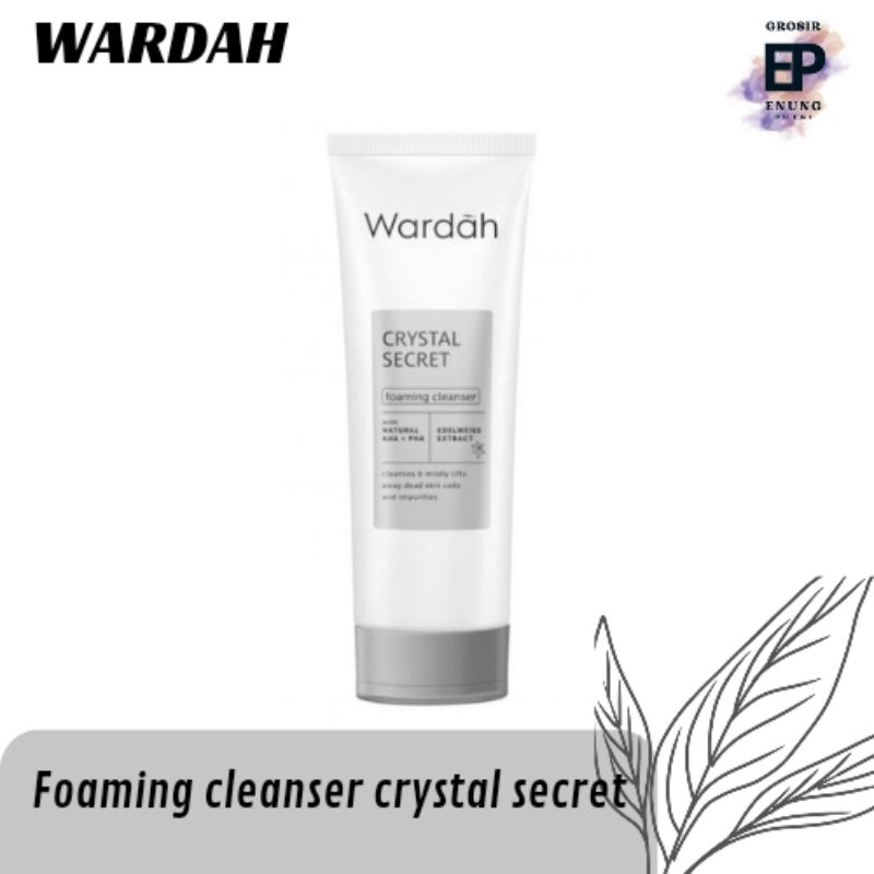 WARDAH CRYSTAL SECRET FOAMING CLEANSER 100G | SABUN WAJAH WARDAH