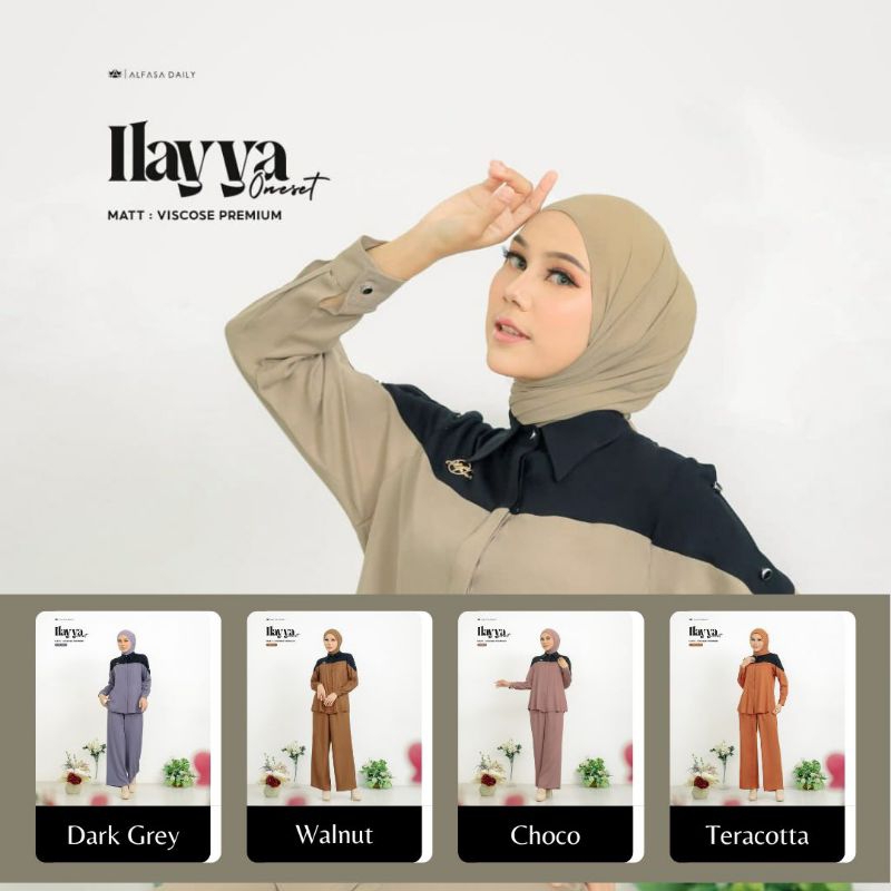 ILAYYA ONE SET by Alfasa Daily [ NEW - AF Oneset Series ] Setelan Alfasa Daily