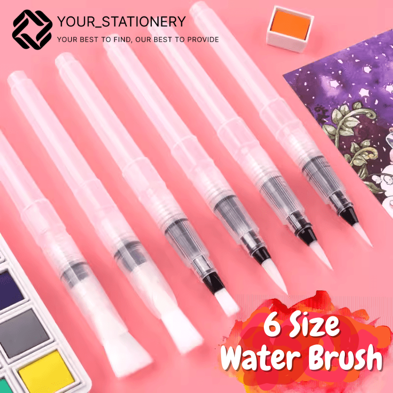 

[Your_Stationery] Kuas Lukis Cat Air - Water Brush / Kuas Cat Air Refill Air Untuk Melukis / 6 Ukuran Berbeda