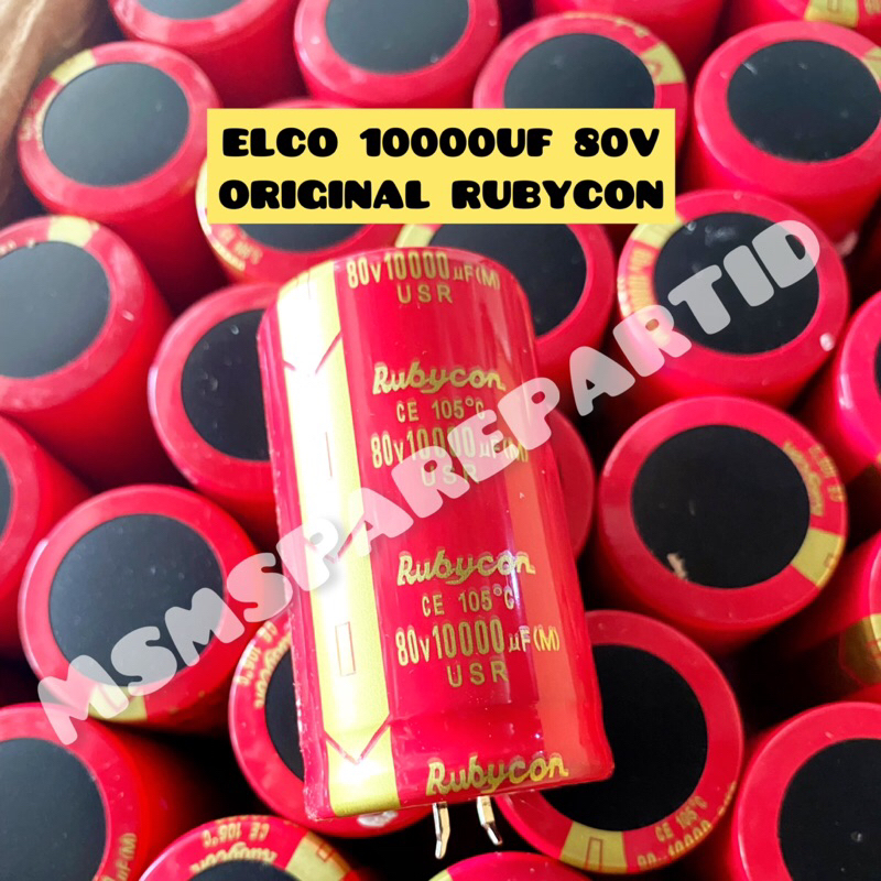 ELCO 10000UF 80V ORIGINAL RUBYCON