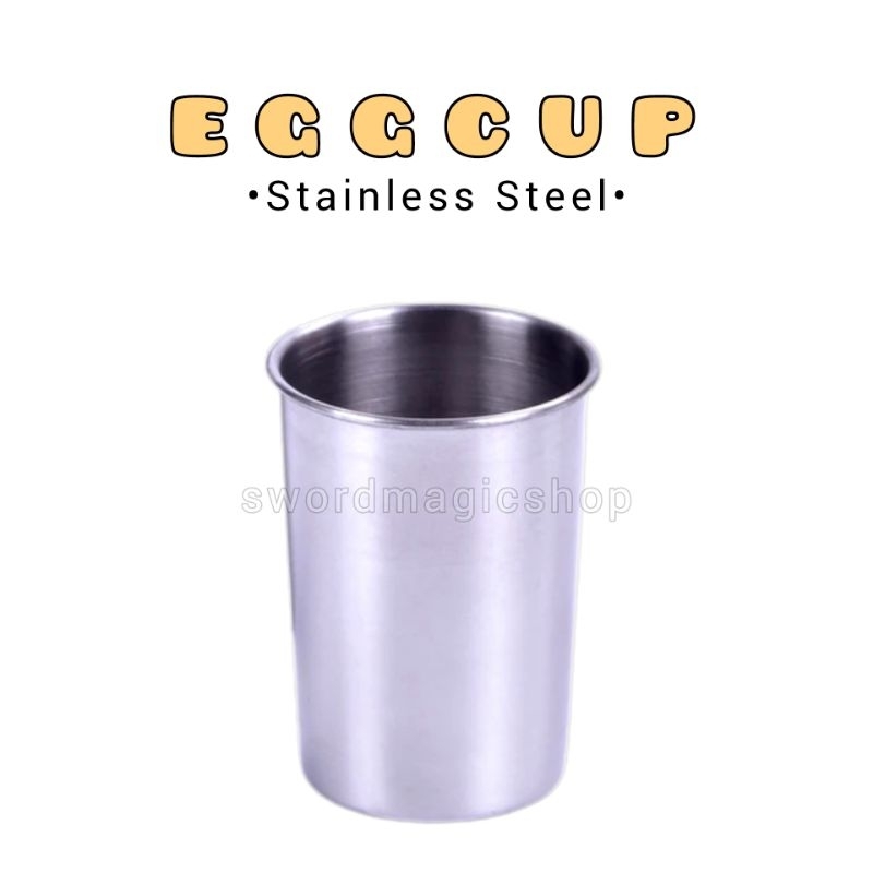 Alat Sulap Egg Cup Stainless Steel - Comedy Egg Cup - Sulap Cup - Magic Cup - Toko Sulap - Sword Mag
