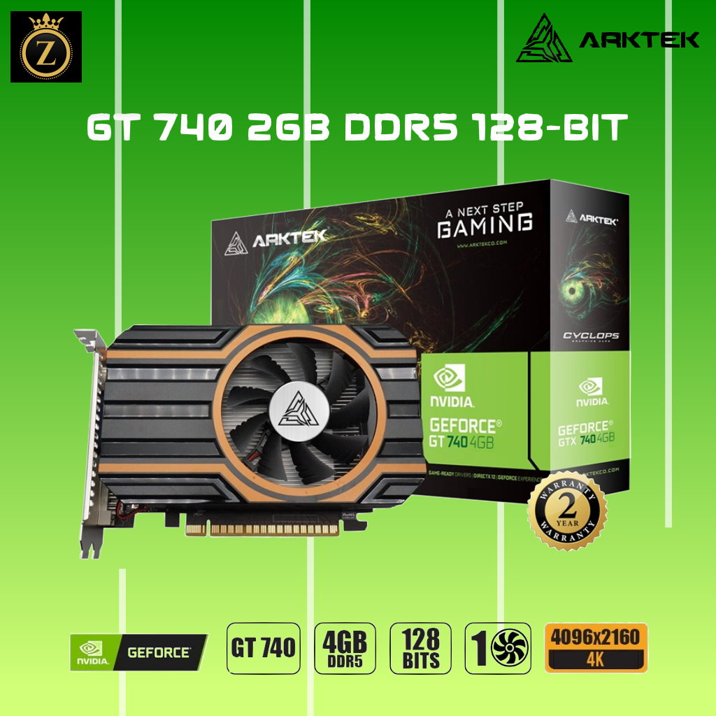 VGA KYO Arktek GeForce GT 740 2GB GDDR5 128Bit ATX GT740