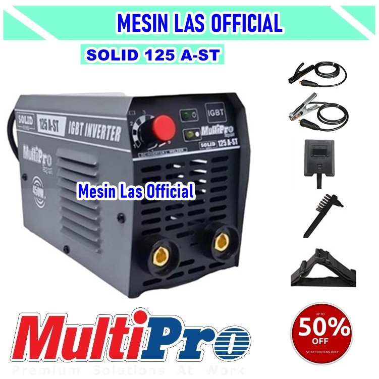 Mesin Las Listrik 450 Watt Multipro Solid 125 A-ST