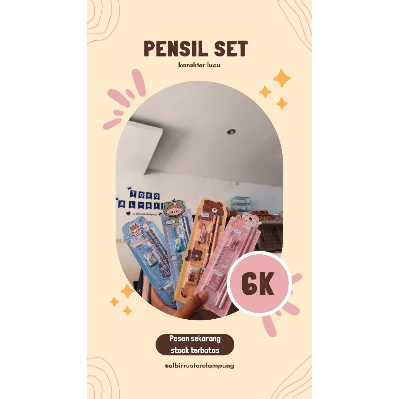 

PENSIL SET KARAKTER