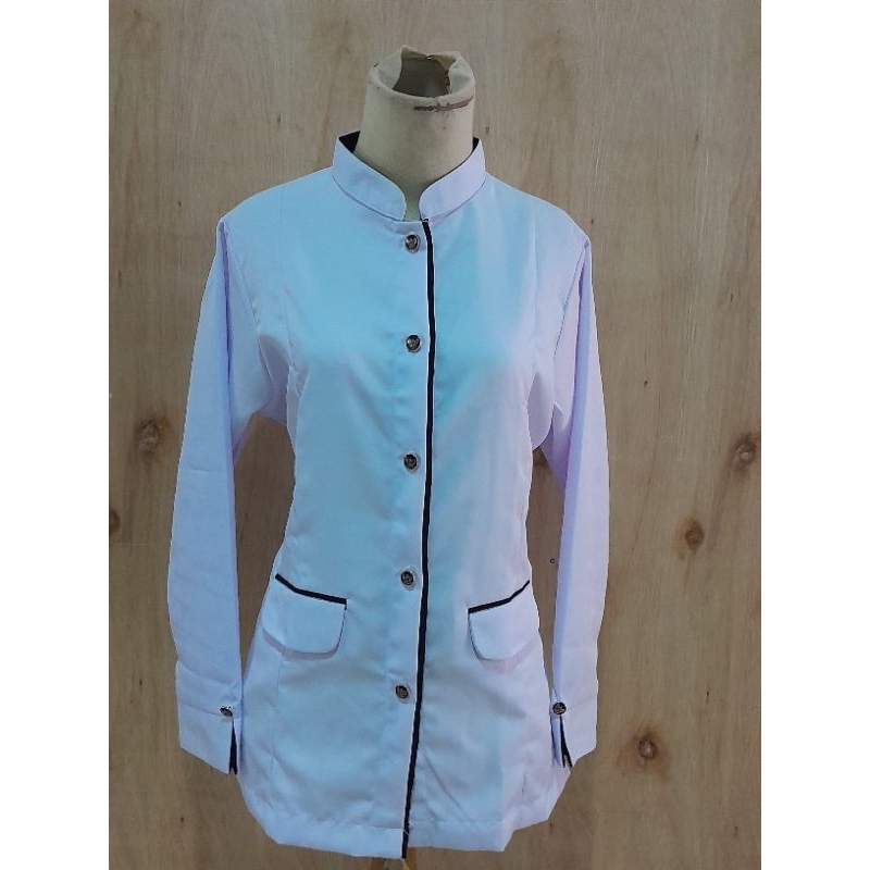 PREMIUM BAJU DINAS PUTIH WANITA KANCING GARUDA/BAJU PUTIH ASN/REQUEST BORDIR NAMA