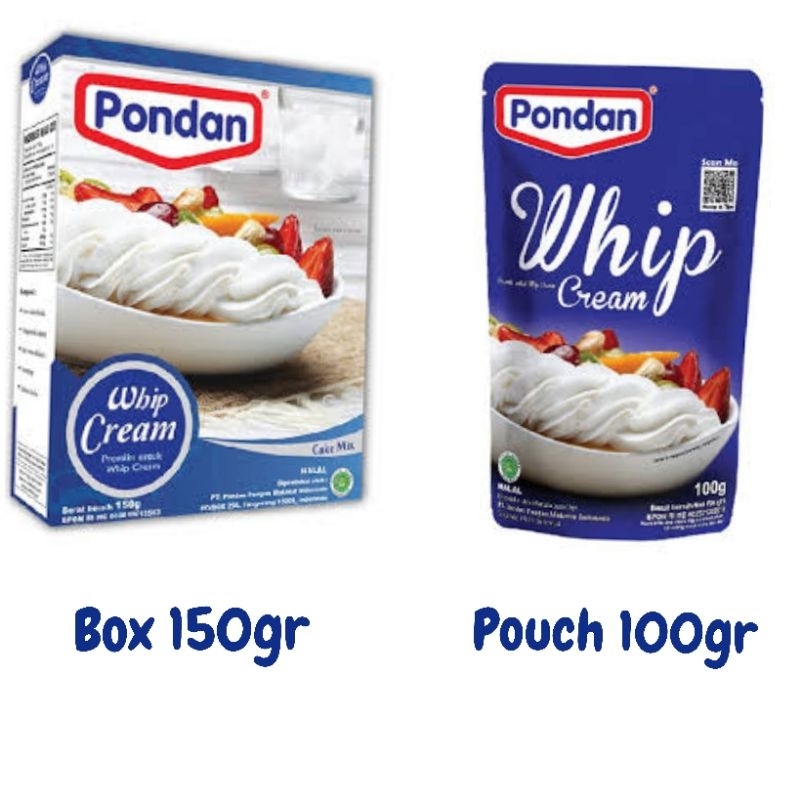 

PONDAN Whip Cream 100gr 150gr - Wippy Whipping Whipped Cream