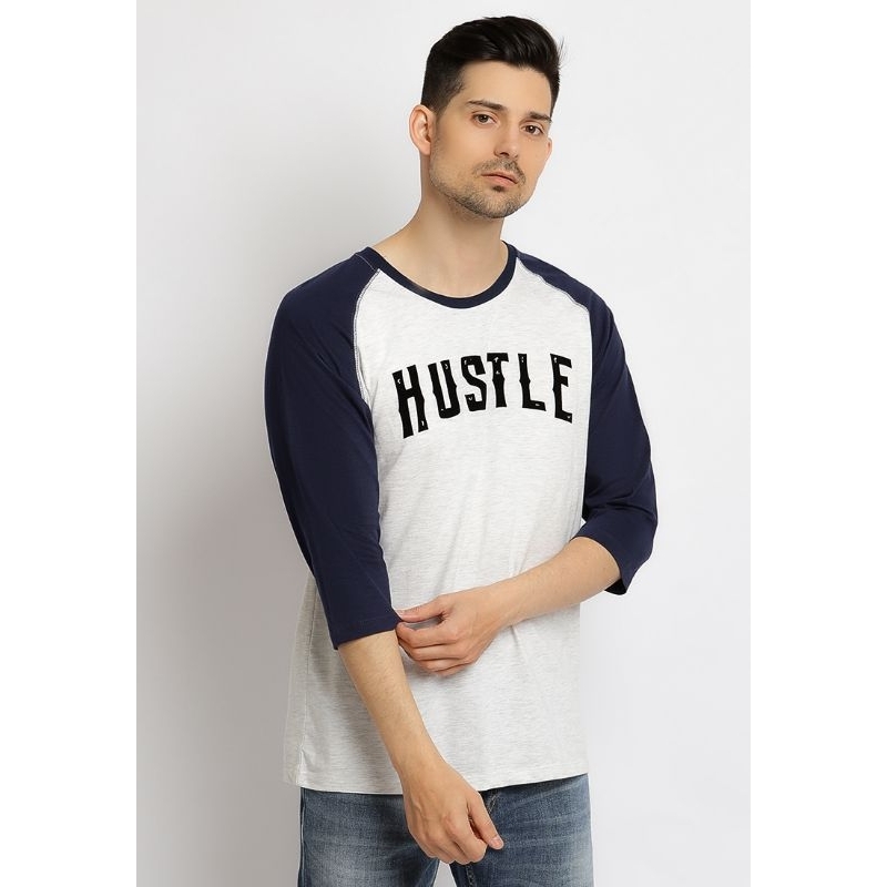 moving blue hustle raglan