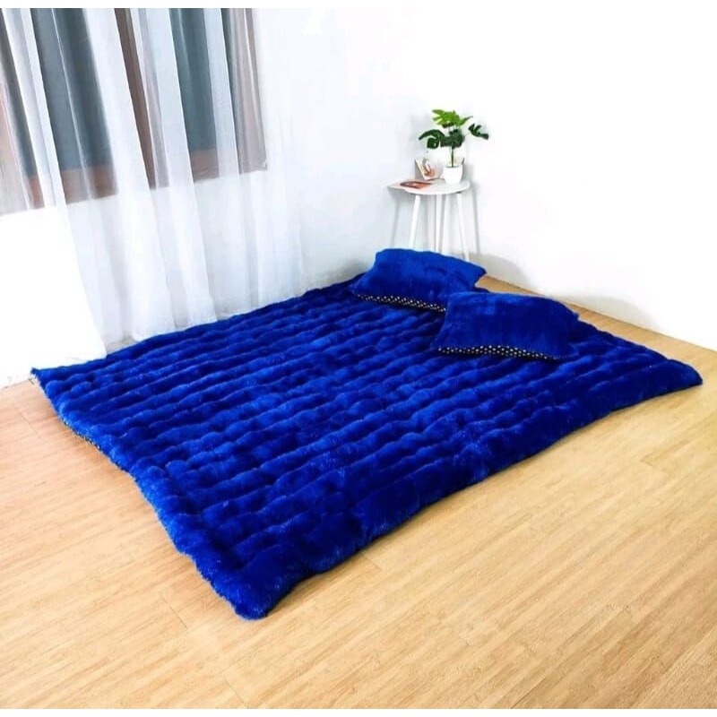 Kasur Gender Jumbo Bulu Rasfur Kasur Lantai Warna Menul Tebal Gratis 2 Bantal