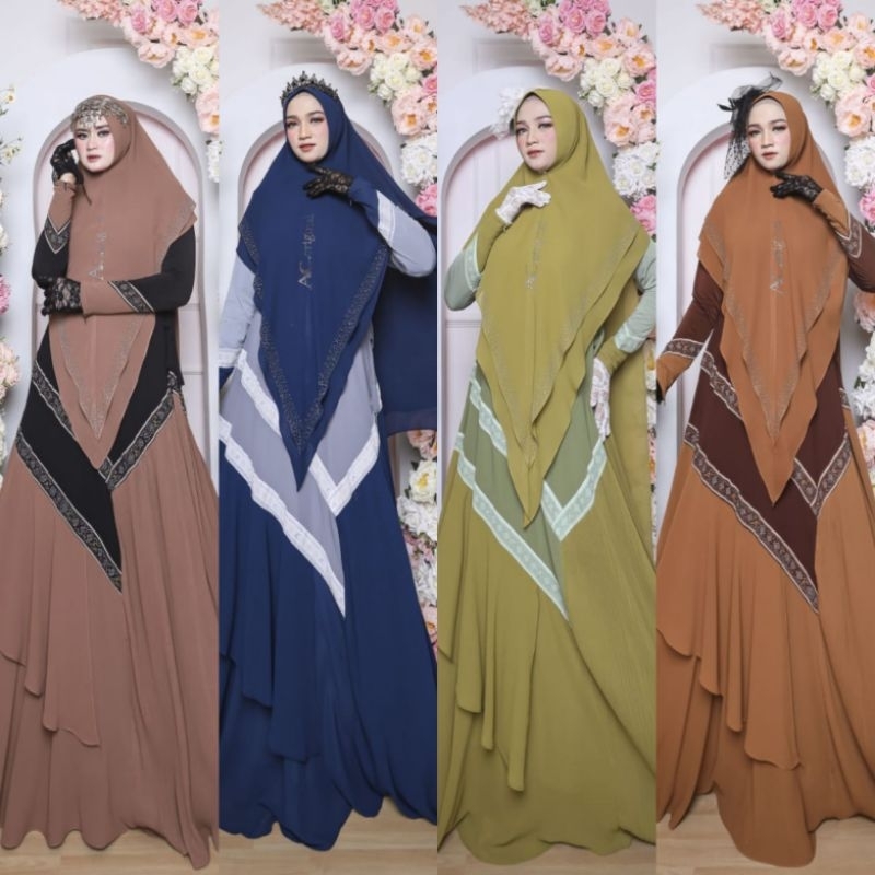 GAMIS SET QUEEN SYAR'I BY AC ORIGINAL