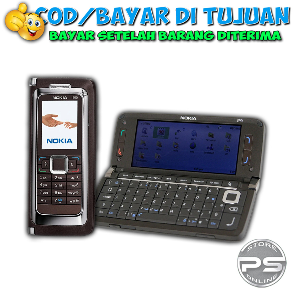 HP Nokia E90 Communicator - Single Sim - Canggih - Mewah - Bergaransi