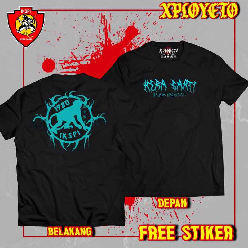 KAOS IKSPI KERA SAKTI METAL / KAOS KERA SAKTI METALIC / KAOS IKSPI METAL /KAOS PENCAK SILAT