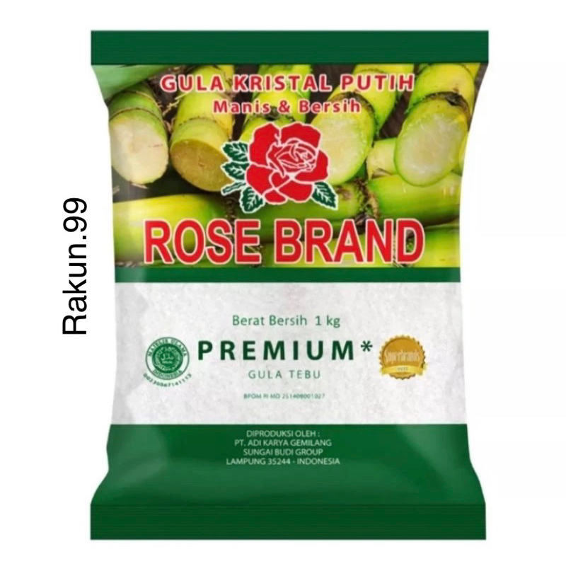 

Gula putih Rose brand 1kg