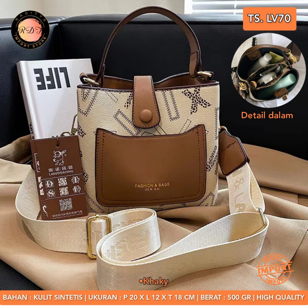 TAS SELEMPANG WANITA LV70 IMPORT BY ORI RDT