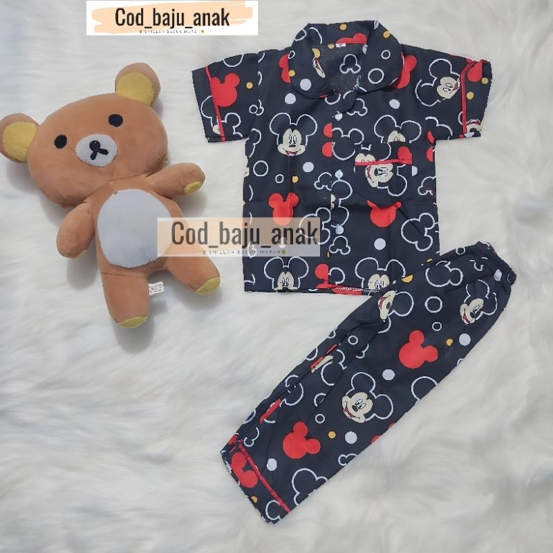 Baju piyama anak cowok dan cewek terlaris motif terbaru buat anak umur 1-10 thn