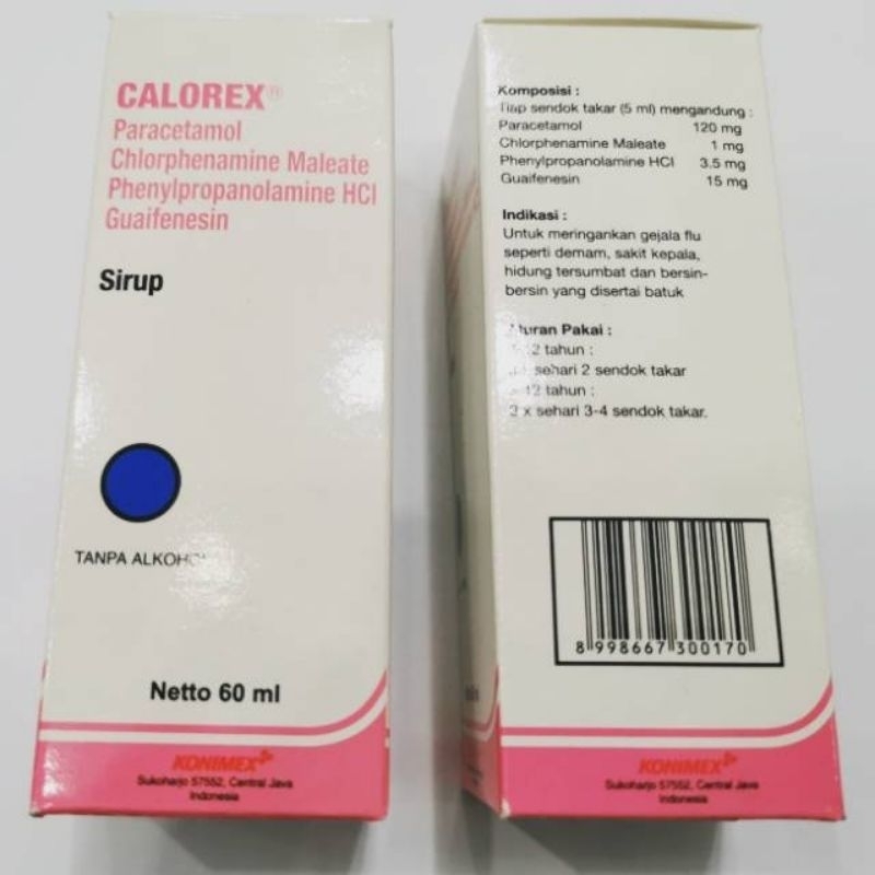 calorex sirup 60 ml / obat batuk pilek anak / obat batuk pilek murah