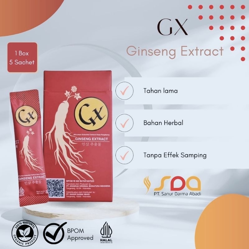 Promo 1box GX Minuman Serbuk Original Bpom
