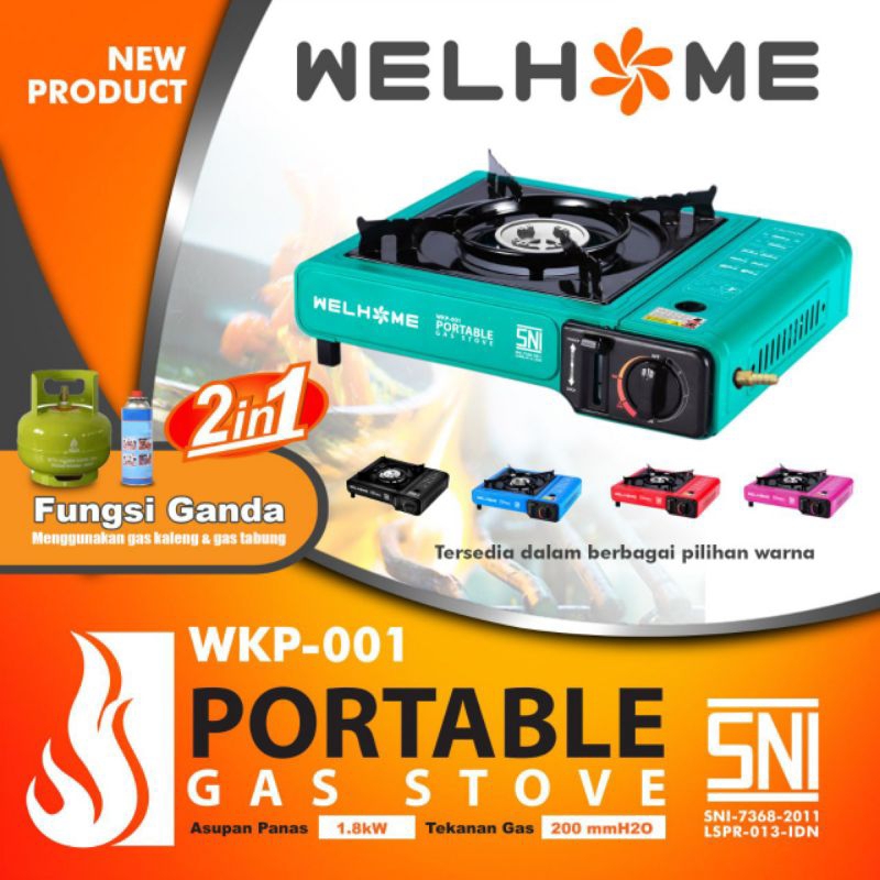 kompor gas portable / kompor gas mini / kompor gas 1 tungku / kompor gas portable welhome