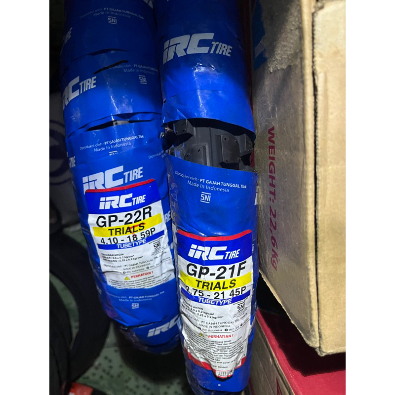 BAN LUAR IRC DEPAN BELAKANG KLX DAN CRF RING 21 - 18