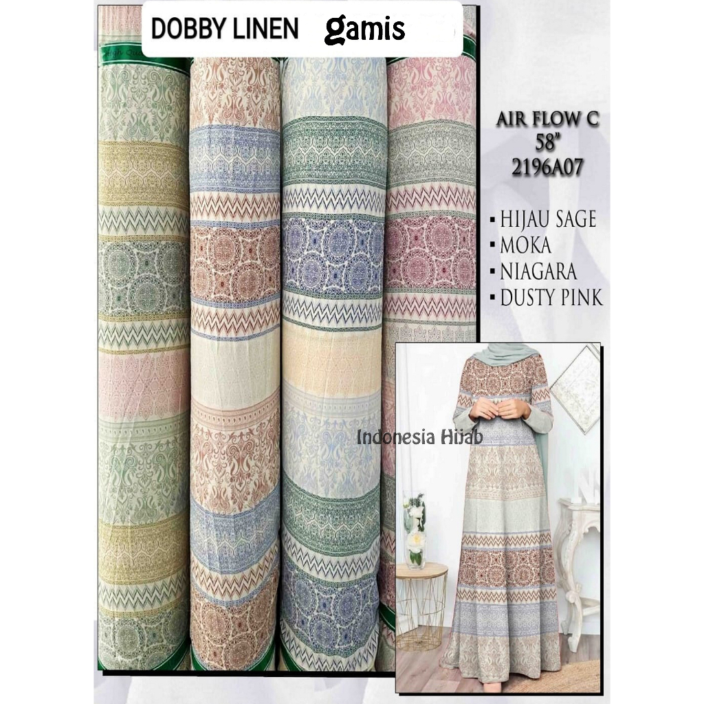 Gamis Busui Bahan Bubble Crinkle Airflow Original Premium LD 100-130cm