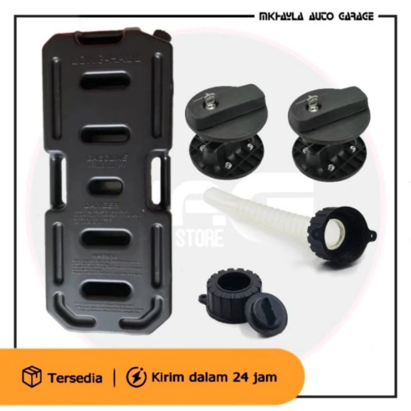 Jerigen Long Haul 20 Liter + 2 Buah Bracket Kunci - Jerigen Offroad