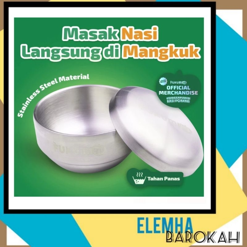 Mangkok Fukumi Stainless Steel - Fukumi Bowl / Sendok Takar Fukumi