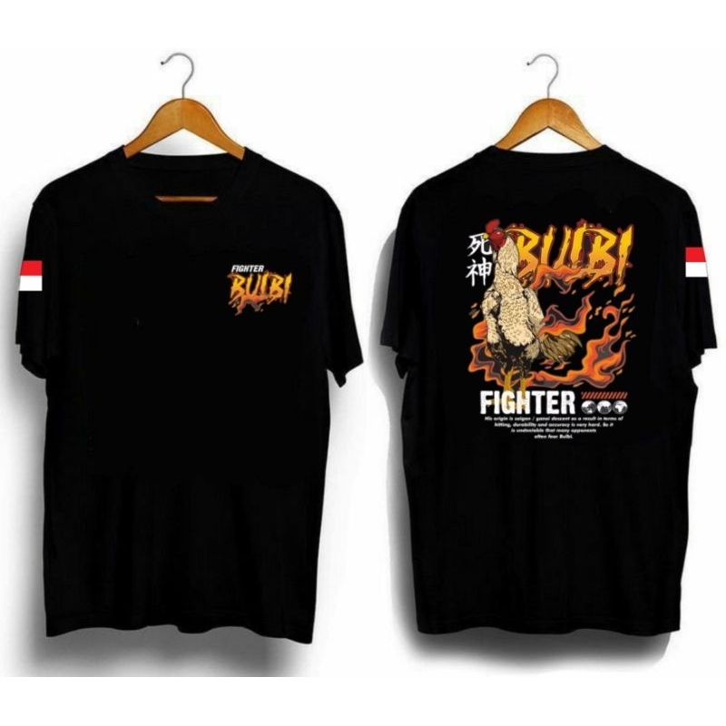 KAOS BUIBI FIGHTER AYAM || KAOS AYAM || TSHIRT VIRAL