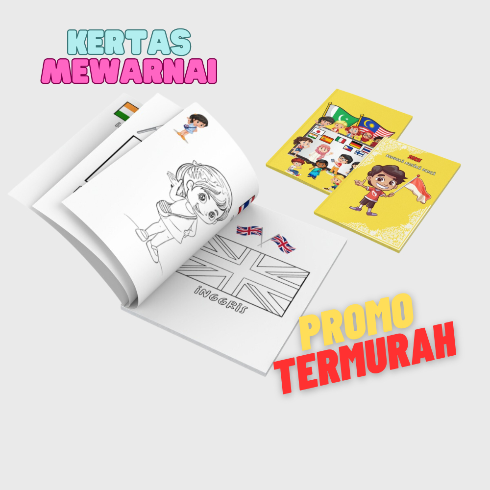 

Children Colouring Book / Buku Mewarnai Anak Lembar Kertas 110G Berbagai Tema khusus PAUD,TK dan SD