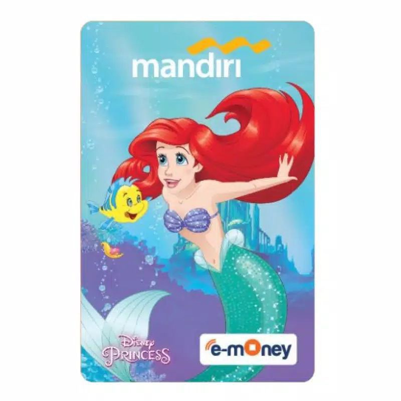 Mandiri e-Money Spesial DISNEY PRINCESS EDITION /PRINCESS ARIEL/