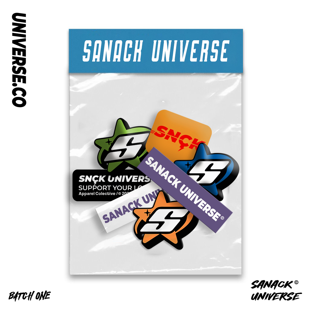 

Sanack Universe - Sticker Pack Logo Brand