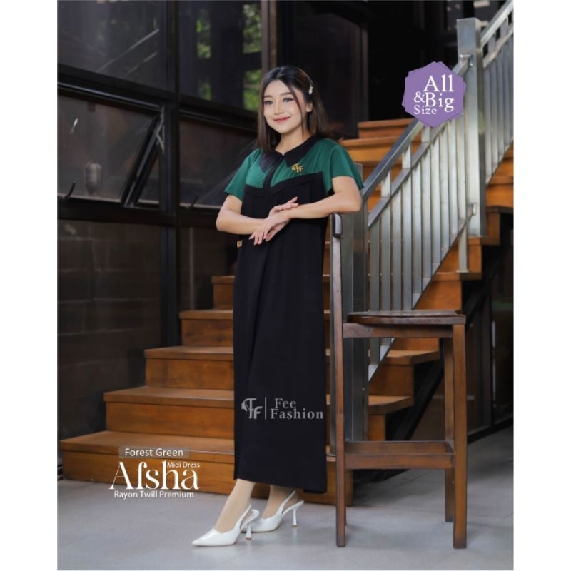 afsha midi dress fee.fee fashion.dres fee.daster fee