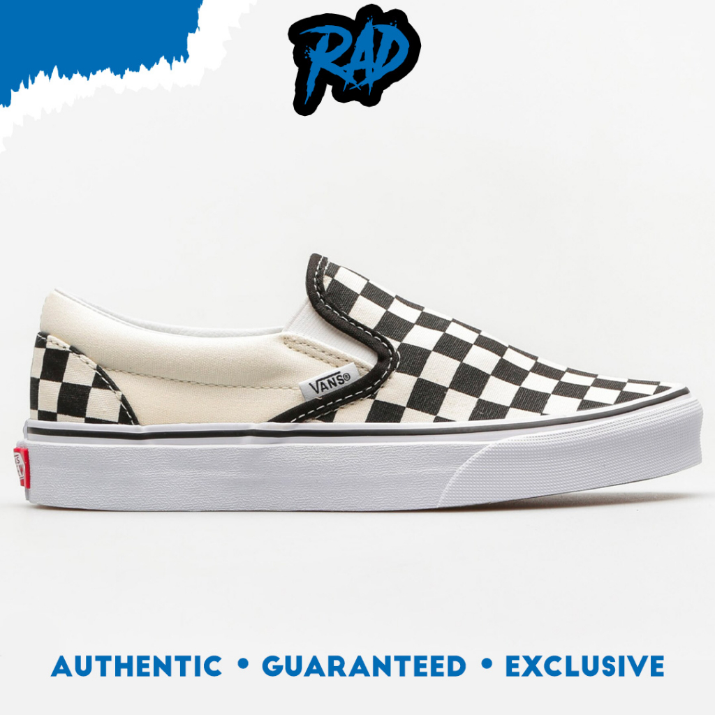 Vans Slip On Checkerboad Black/White Classic Original Resmi PT. NAVYA