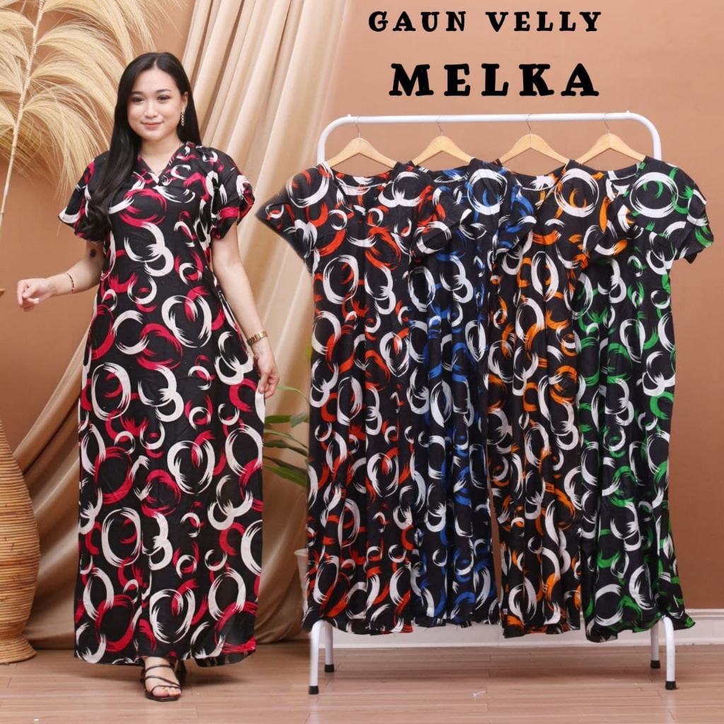 Gaun Home Dress Yukensi dan Lengan Pendek daster Panjang kain rayon untuk wanita muda kekinian harga