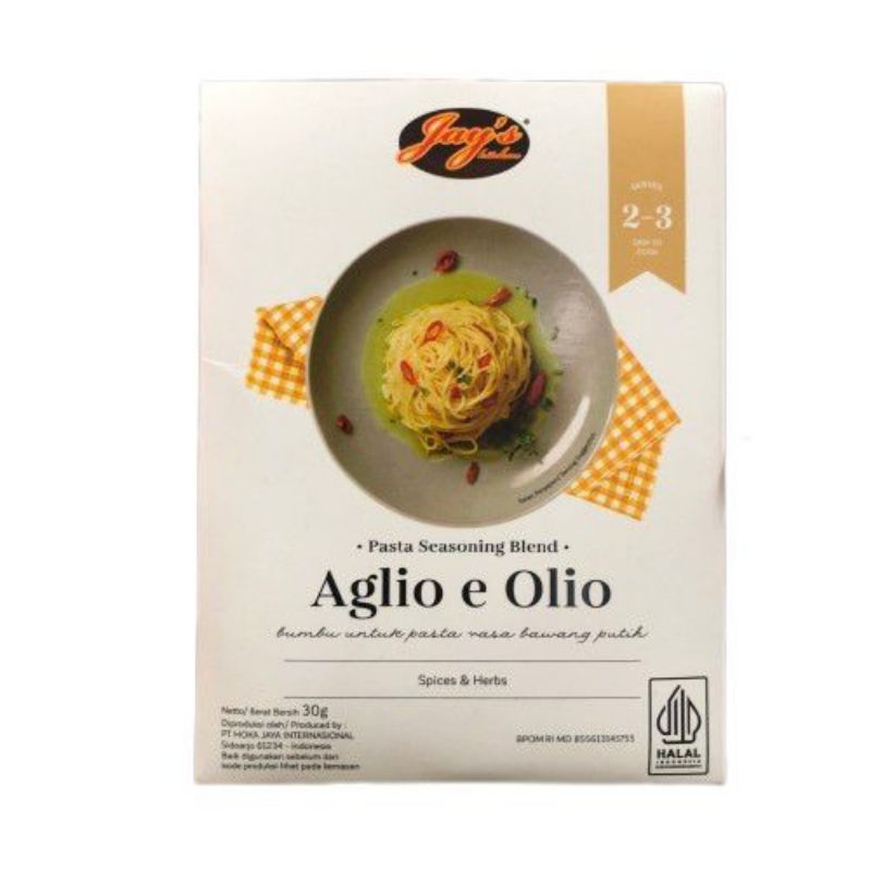 

Jay's Pasta Seasoning Blend/Aglio Olio, Bolognes, Carbonara