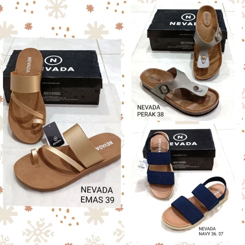 SANDAL TEPLEK WANITA BRANDED NEVADA Original Matahari