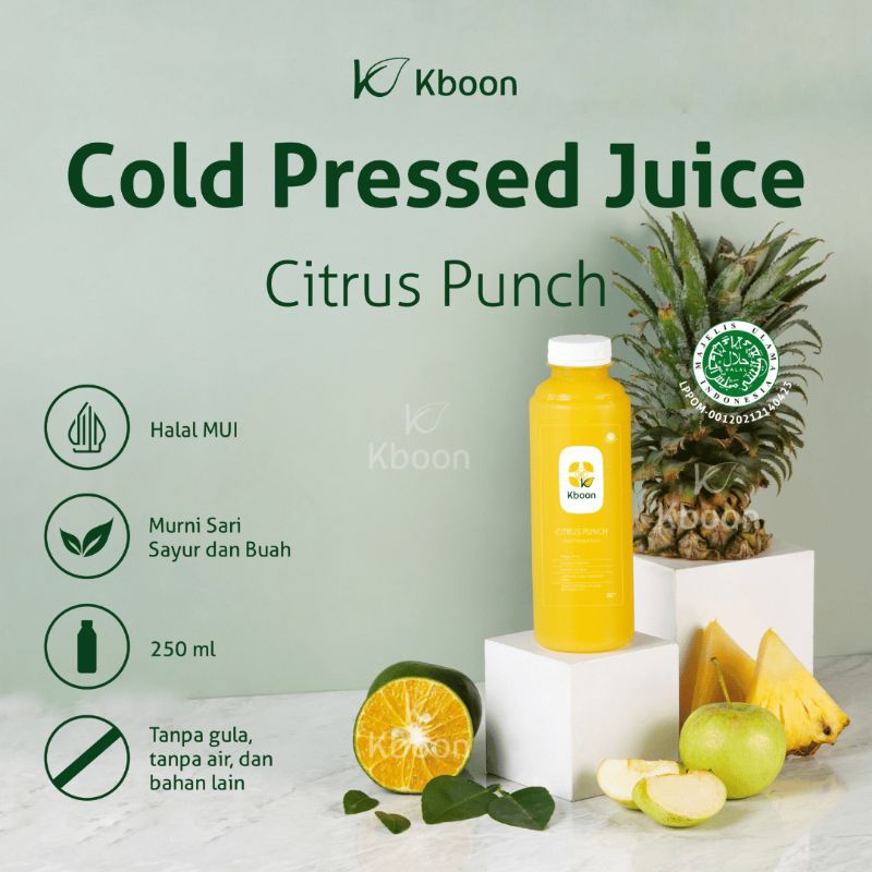 

Cold Pressed Juice Citrus Punch 250ml Kboon