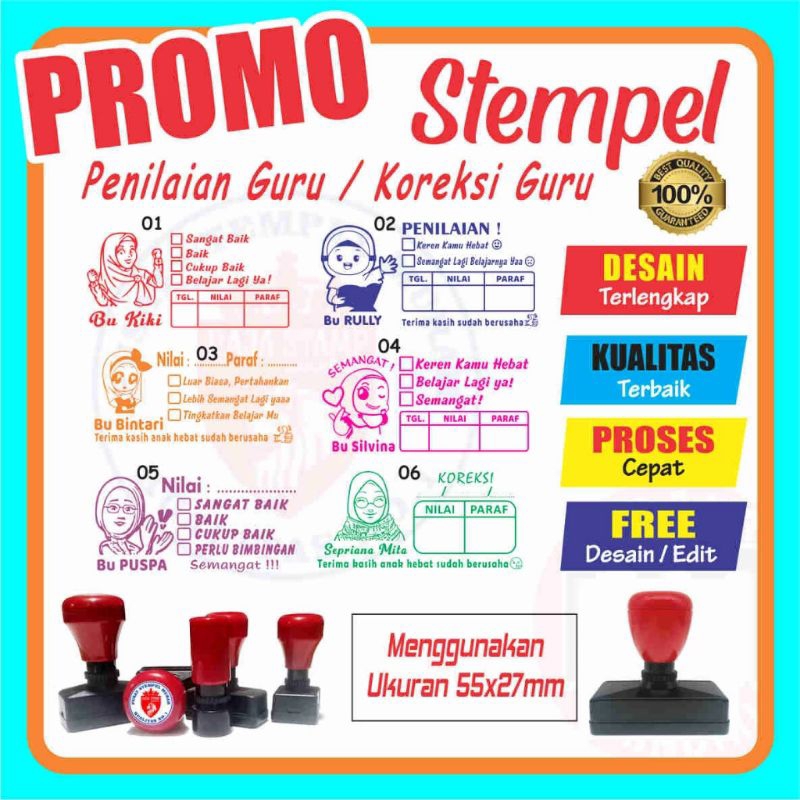 

Stempel Koreksi Guru / Reward / Penilaian / Checked / Nilai / Custom