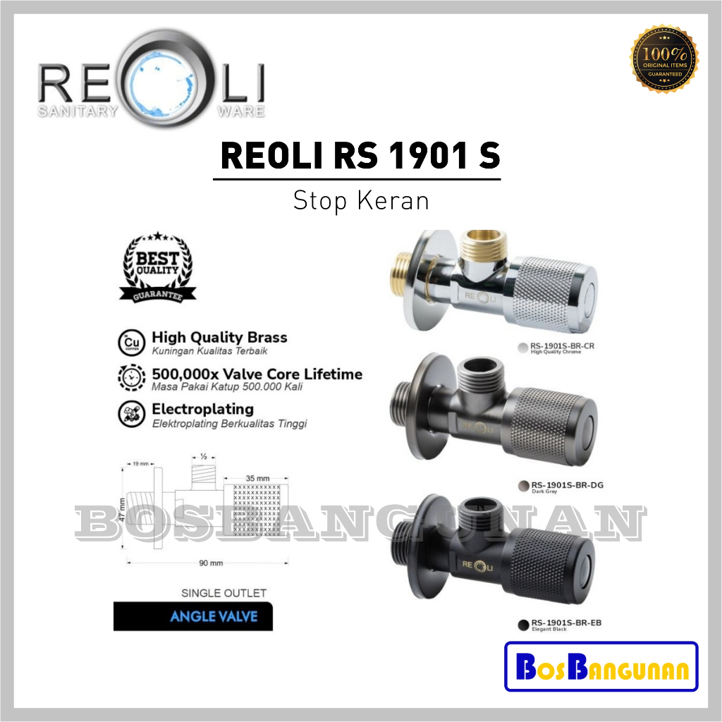 Stop Kran REOLI 1901S / Stop Valve / Stop Keran REOLI 1901S