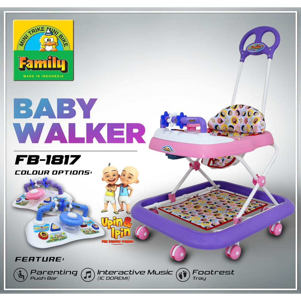BABY WALKER FAMILY 1817 (SERI UPIN & IPIN)