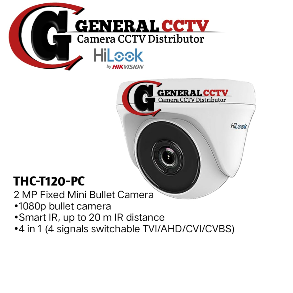 Hilook THC-T120-PC  Camera Indoor 2 MP Turbo HD 1080P Full HD