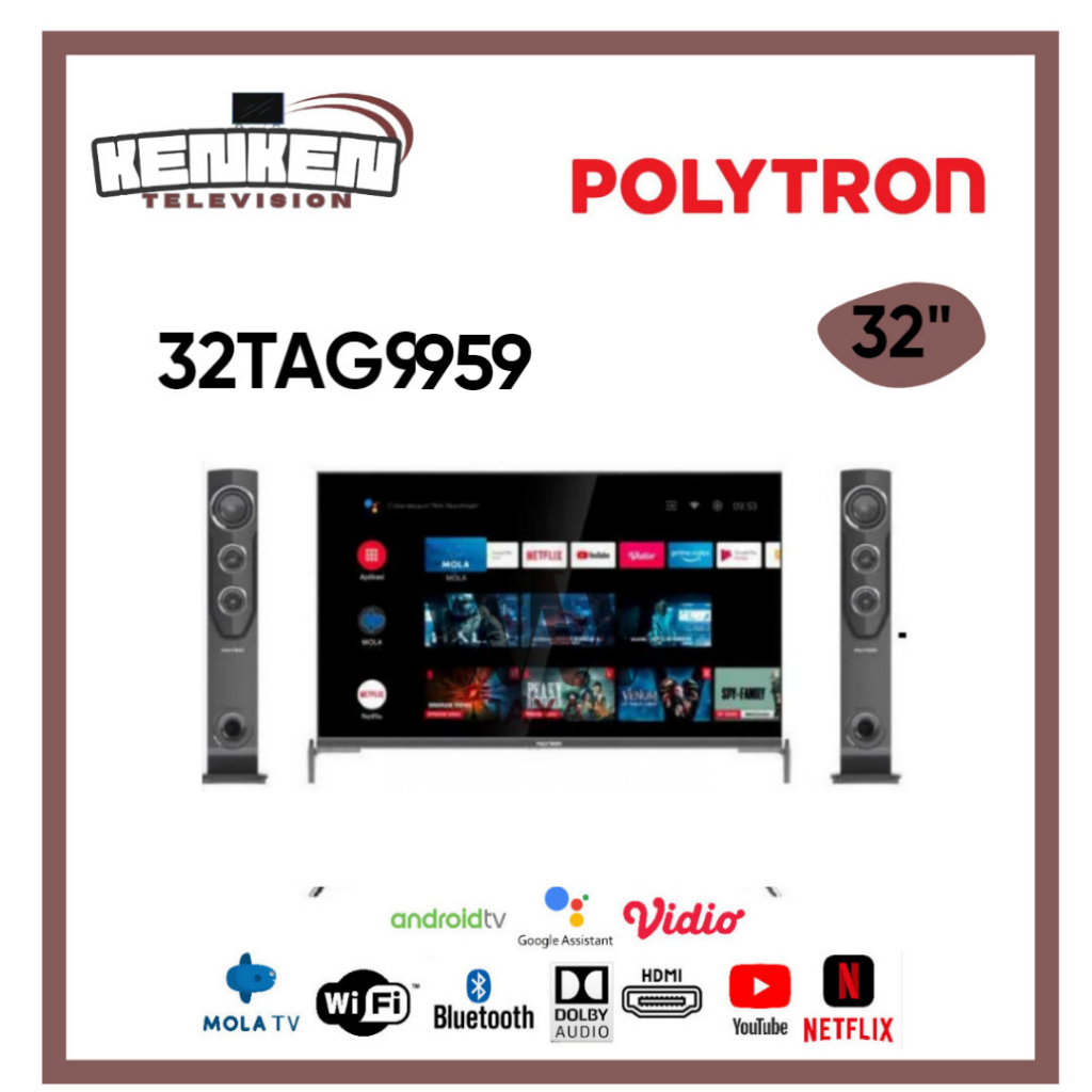 TV LED Android Polytron 43TAG9959 LED Polytron 32 Inch Android TV