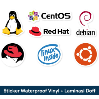 STICKER PROGRAMMING IT WATERPROOF - OS / LINUX / UBUNTU SATUAN / STICKER LINUX UBUNTU / STICKER LINU