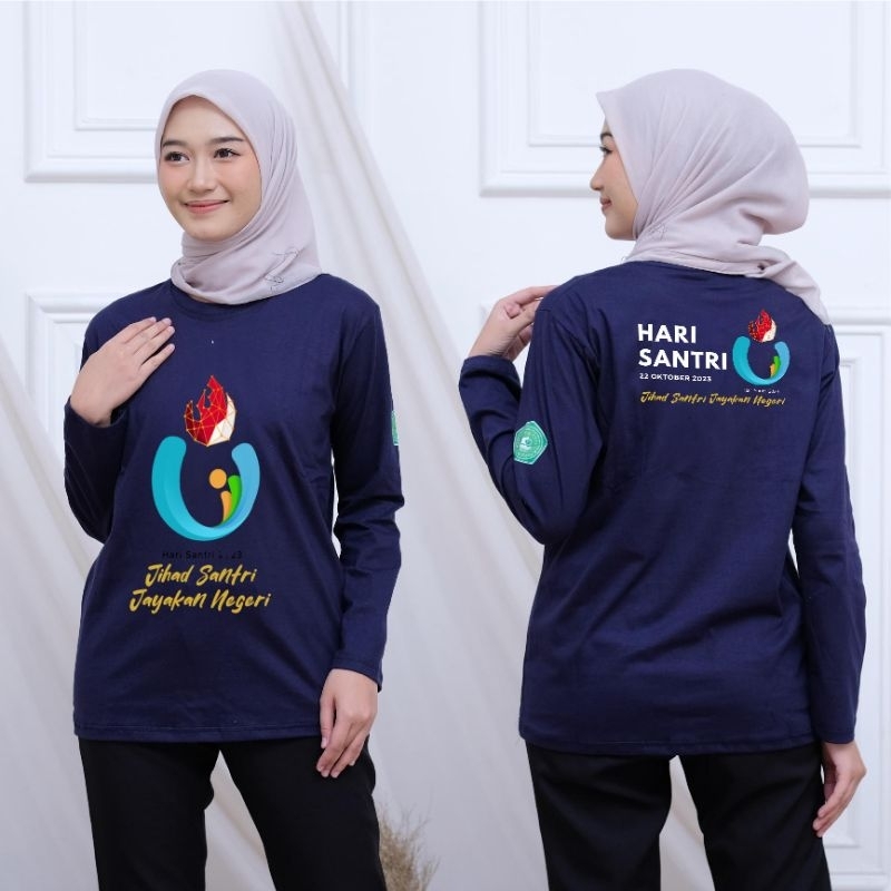 ( BISA CUSTOM LOGO) Atasan Kaos HSN 2023 Lengan Panjang Wanita Kaos Wanita Dewasa Kaos Pria Dewasa H