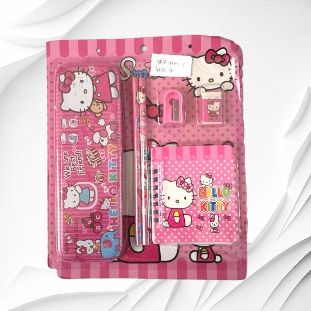 

[DKOFFICIAL](KTPS.17)KOTAK PENSIL SETT / STUDY SET STATIONERY SET ALAT TULIS SEKOLAH ANAK SET ATK MOTIF