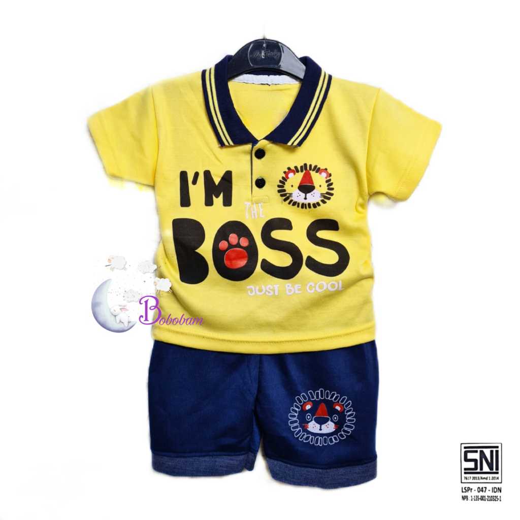 BOBOBAM BAJU BAYI LAKI LAKI SETELAN ANAK COWO LUCU STELAN COWOK 6 12 BULAN KEREN TRENDY KEKINIAN KER