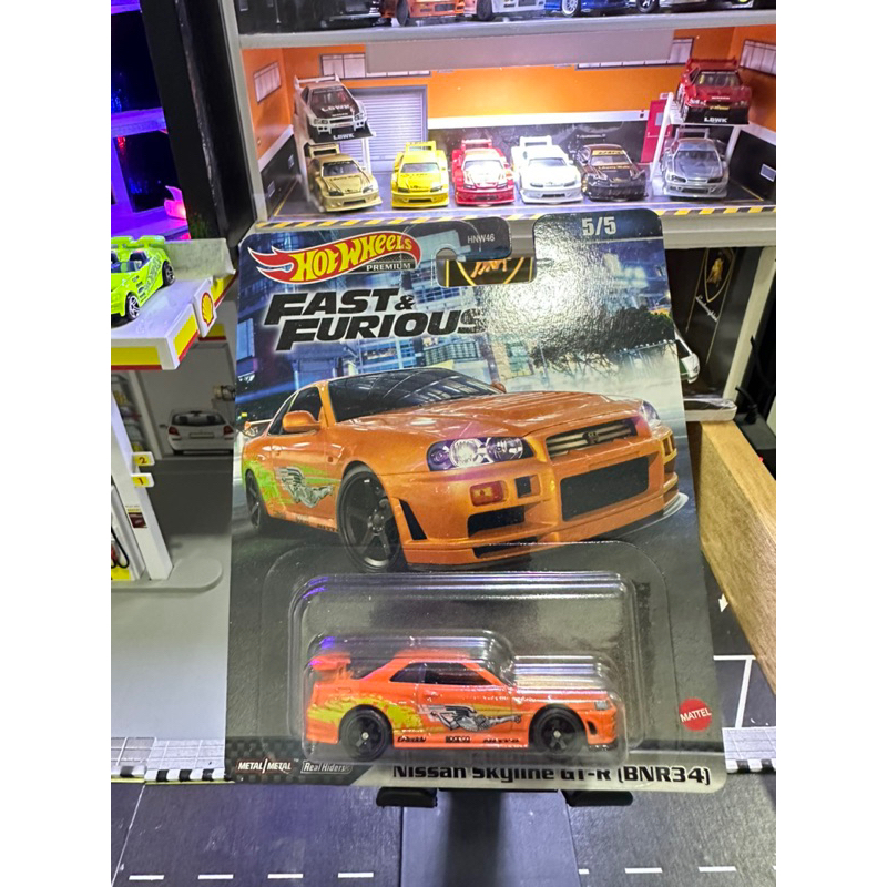 Hot Wheels Premium Fast and Furious Nissan Skyline GT-R (BNR34) Orange