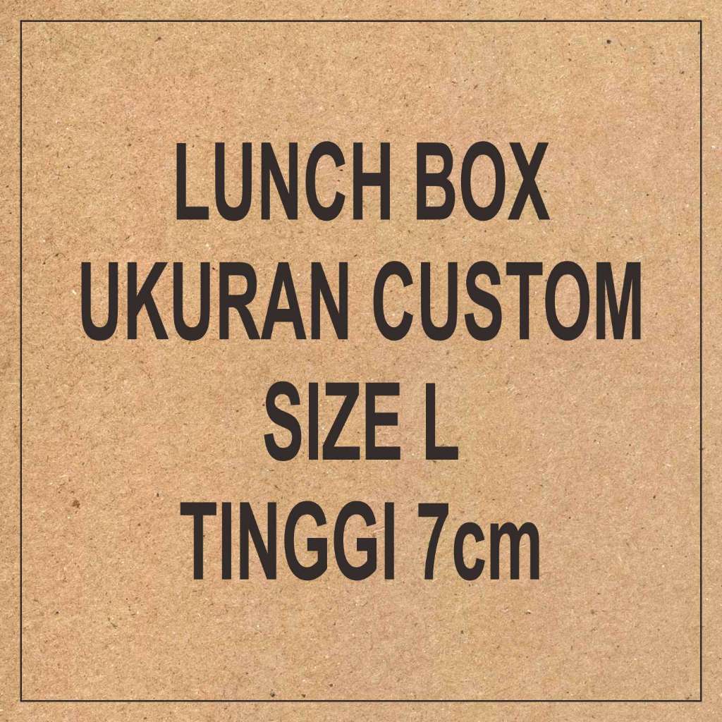 Lunch Box Custom Cetak Logo Merek Dus Makanan Bahan Kraft