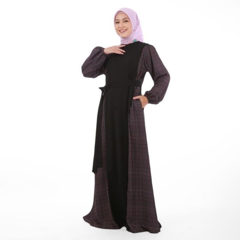 Leza Dress Zoya Hijab Hitam